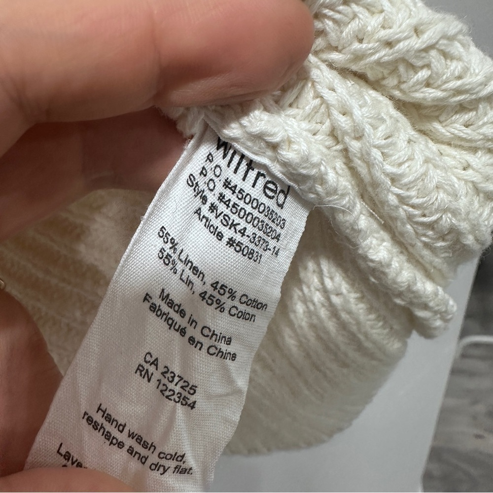 Wilfred Linen Cotton Knit Sweater size XS - Picture 5 of 7
